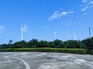 磐田市竜洋海洋公園の風力発電機