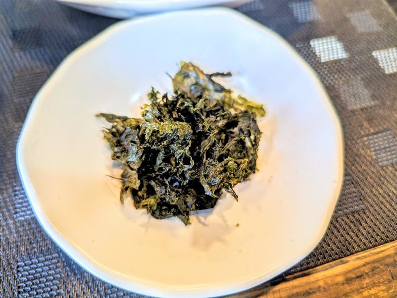 中華ソバ藤むらの浜名湖あおさのりトッピング