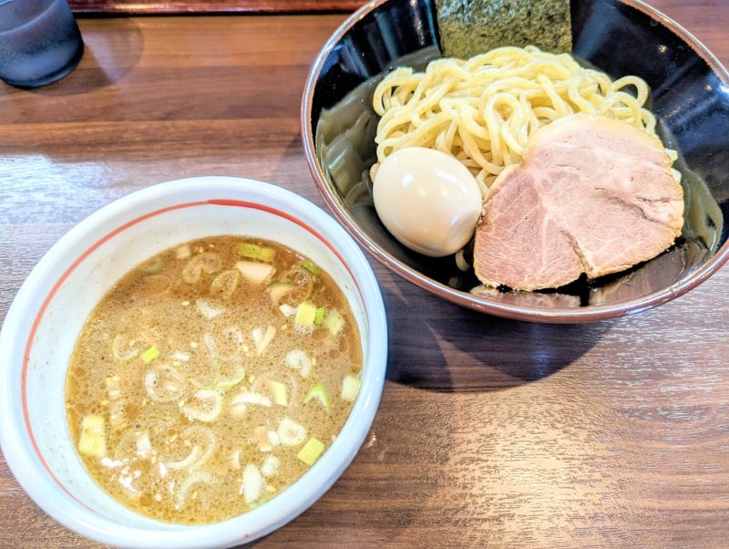 破天荒磐田の味玉つけめん塩