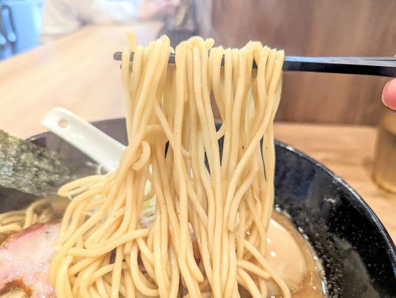 麺座みつの濃厚煮干しそばの麺