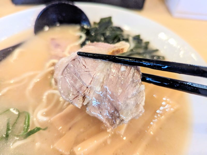 NEWラーメンショップR150のメンマラーメンのチャーシュー