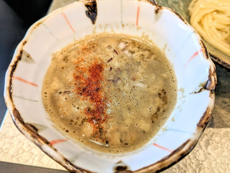 さすけの背脂煮干しつけ麺[限定]のスープ